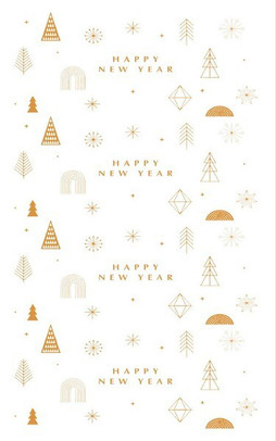Mani Textile TPS_NEWYEAR_GOLD - Christmas area rugs