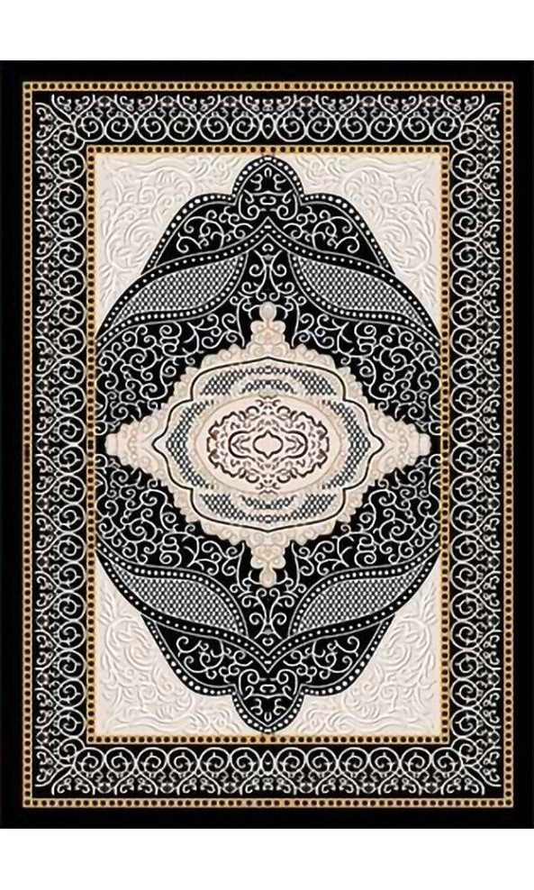 Mani Textile TPS_OTTOMAN_NOIR00 - OTTOMAN living room rug