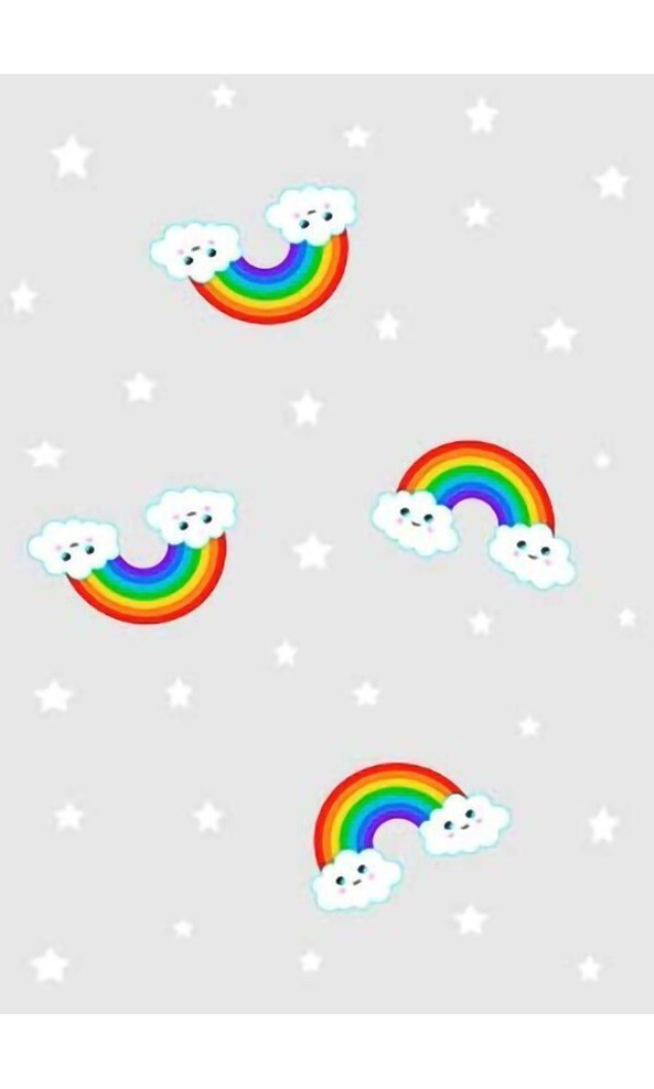 Mani Textile TPS_RAINBOW_GRI00 - Children's rug RAINBOW