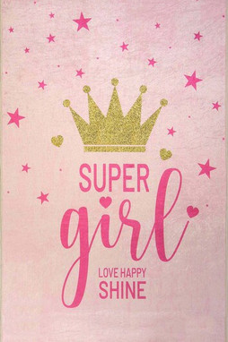 Mani Textile TPS_SUPER_GIRL - SUPER GIRLS Kindertapijt