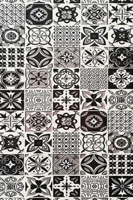 Mani Textile - Tapis de Cuisine Carreaux de Ciment