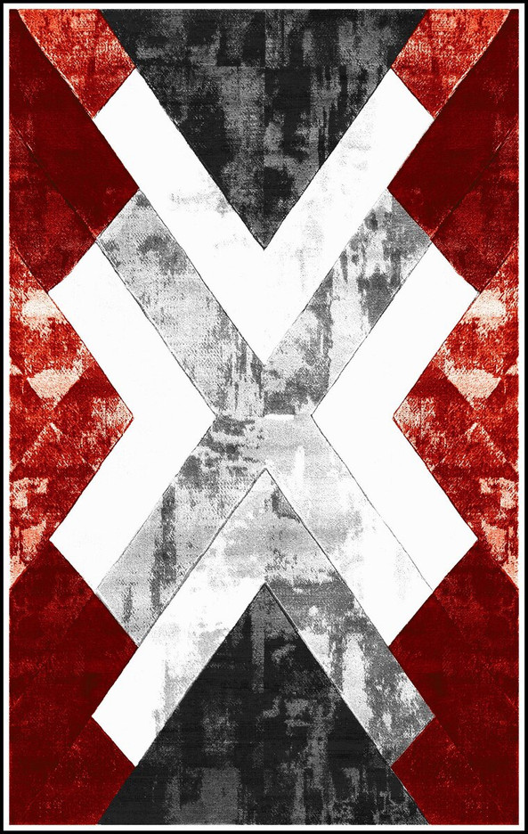 Mani Textile TPS_X_ROU00 - Tapis d'intérieur X