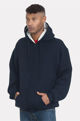 Bayside 940 - Sudadera con cremallera y forro térmico súper grueso, fabricada en EE.UU.