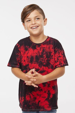 Dyenomite 20BCR - Youth Crystal Tie-Dyed T-Shirt