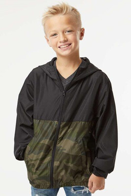 Independent Trading Co. EXP24YWZ - Youth Lightweight Windbreaker Full-Zip Jacket