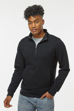 J. America 8717 - Heavyweight Fleece Quarter-Zip Sweatshirt