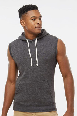 J. America 8877 - Triblend Sleeveless Hooded Sweatshirt
