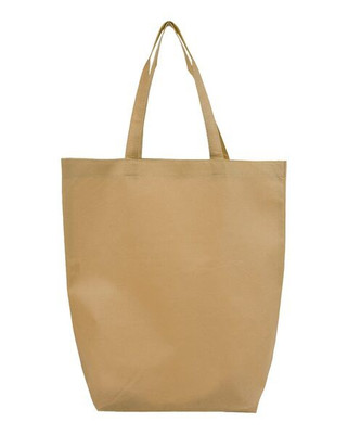 Q-Tees Q1251 - Non-Woven Gusset Bottom Tote