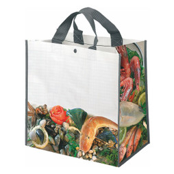 Silan 0966Borsa - Psarl Fish Shopping Bag Dimensions cm.35x35x22