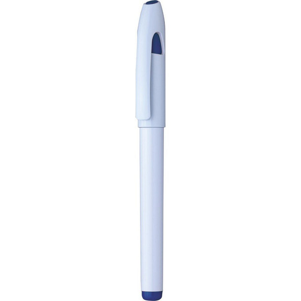 Flow White Ballpoint Pen With Cap - Silan 5229