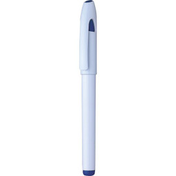 Flow White Ballpoint Pen With Cap - Silan 5229