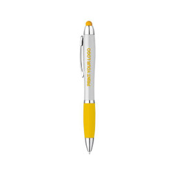 Neon White Touch Ballpoint Pen With Led - Silan 5233
