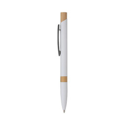 Elijah Soft Touch Aluminum And Bamboo Ballpoint Pen - Silan 5699g
