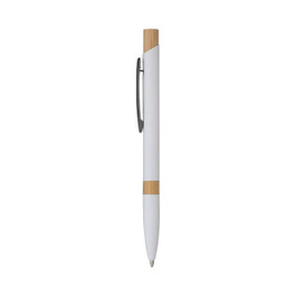 Elijah Soft Touch Aluminum And Bamboo Ballpoint Pen - Wahooprice 5699g