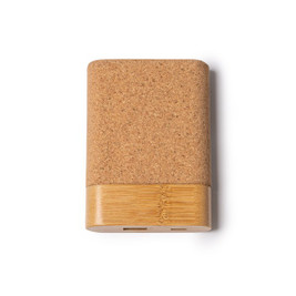 Aschy Banque d'alimentation en liège et bambou - Silan 6086g