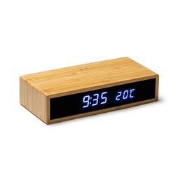 Liam Bamboo Table Clock - Silan 6108g