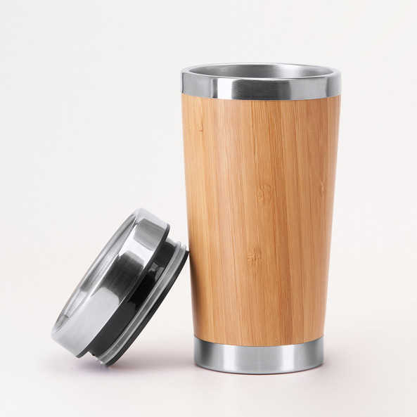 Herbal Bamboo And Steel Glass 500ml - Silan 8416