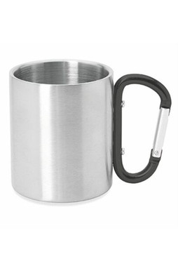 Silan 8432 - Oslon Tasse en acier à double paroi avec mousqueton