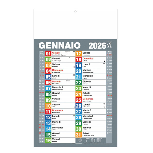 Dutch Economic Multicolor Calendar - Silan B100 