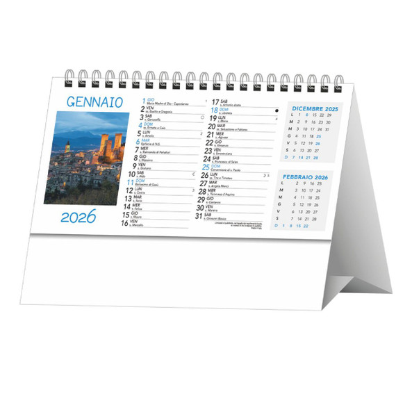 Landscape And City Desk Calendar - Silan H011