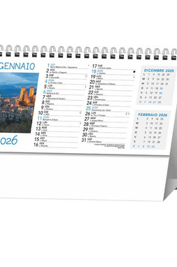 Silan H011 - H011 - LANDSCAPE AND CITY DESK CALENDAR