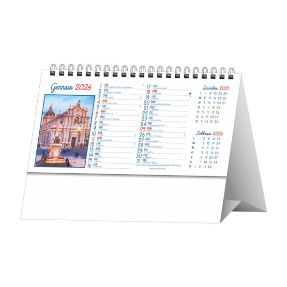 Sicily Illustrated Desk Calendar - Silan H051