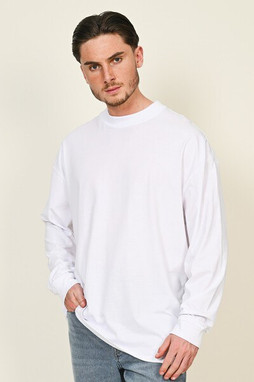 Casual Classics CRBT450 - Casual Ringspun Combed 180 Oversize Extended Neck Long Sleeve T