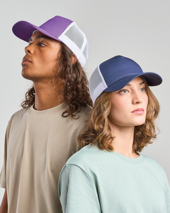 Atlantis ACRPCT - Atlantis Rapper Cotton S 5 Panel Sustainable Trucker Cap