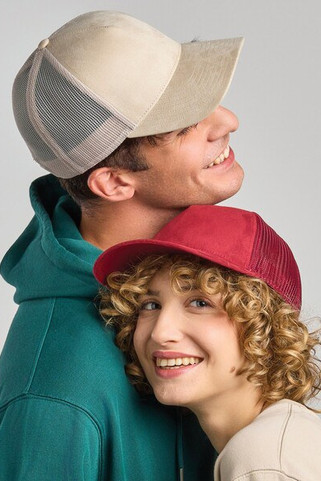 Atlantis ACRPSD - Atlantis Rapper Suede S 5 Panel Sustainable Trucker Cap