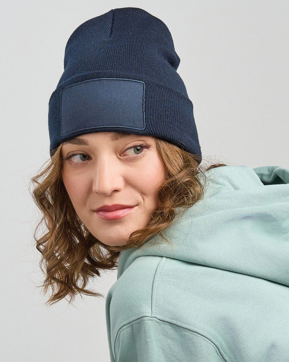 Atlantis ACWIPA - Atlantis Wind S Patch Recycled Beanie Double Skin Cuffed