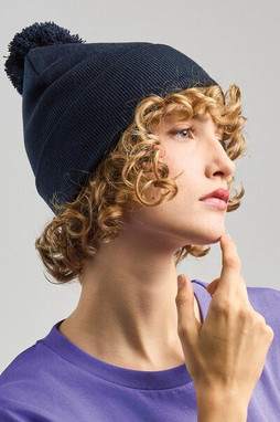 Atlantis ACWIPO - Atlantis Wind S Pompom Recycled Beanie Double Skin Cuffed