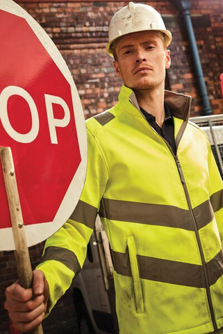 Regatta Professional RTRA712 - Regatta Pro Contract Hi Vis Ablaze 2 Layer Softshell
