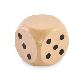DADO Schima wooden dice 5cm dia - GiftRetail MO2614