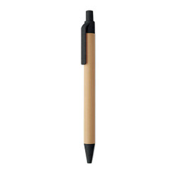 ITEA COLOUR Push button ball pen in bamboo - GiftRetail MO2635