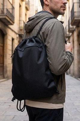 BANGKOK BAG Drawstring bag in 600D RPET - GiftRetail MO2639