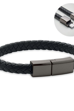 GiftRetail MO2646 - FAULETI CHARGE Braided bracelet cable type-C