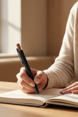 BERGAMO + Stylo en aluminium recyclé - GiftRetail MO2652