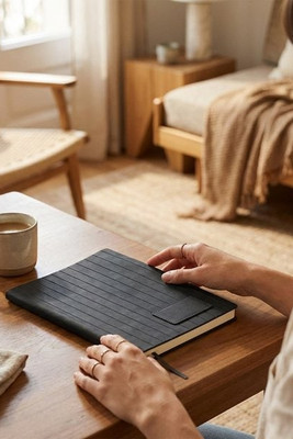 TINTRAY A5 notebook in smokey PU - GiftRetail MO2663