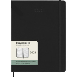 Moleskine 107950 - Moleskine hard cover 12 month XL weekly planner