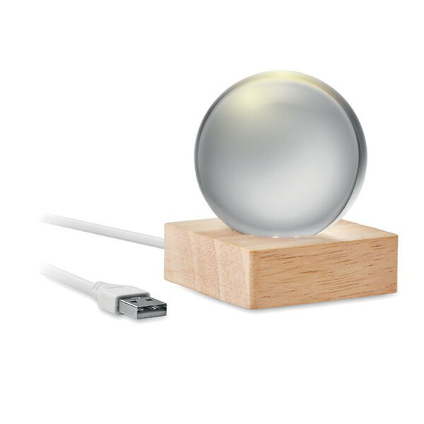 LIGHT LED glass ball - GiftRetail MO2689