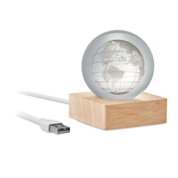 GLOBE LIGHT LED-lasipallo - GiftRetail MO2690