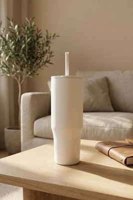 Brady 900 ml RCS-zertifizierter Isolierbecher mit Silikon Trinkhalm - EgotierPro 100867