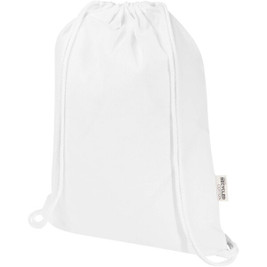 Oregon Blend 140 g/m² GRS recycled drawstring bag 5L - EgotierPro 120761