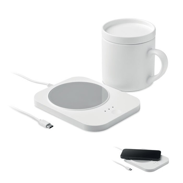SIROTER Draadl mokwarmer & oplader set - GiftRetail MO2726