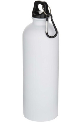Oregon 750 ml matte RCS recycled single wall stainless steel water bottle with carabiner - EgotierPro 100872