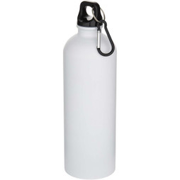 Oregon 750 ml matte RCS recycled single wall stainless steel water bottle with carabiner - EgotierPro 100872