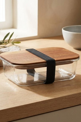 VITRIO LUNCH Glass lunch box 800ml - GiftRetail MO2750