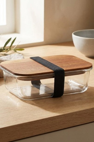 VITRIO LUNCH Glass lunch box 800ml - GiftRetail MO2750