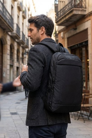 XPANDA Expandable 600D RPET backpack - GiftRetail MO2753