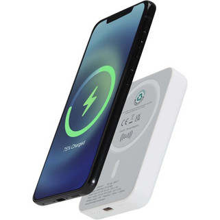 Acrab 5000 mAh 15W magnetic wireless power bank with 20W PD - made from recycled plastic - EgotierPro 124441
